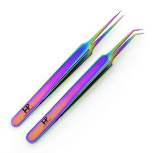 Pince à épiler en acier inoxydable revêtue de plasma, antistatique, outil de précision, pince à épiler de haute précision revêtue de plasma - Product Image 2