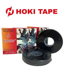 Hoki เทปยางขนาด19มม. x 10หลา1MIC เป็นฉนวนที่แข็งแรงดีไซน์ด้วยตัวเองและป้องกันข้อต่อสายเคเบิลที่เชื่อถือได้ - Product Image 2
