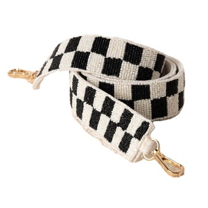 Sangle de sac de broderie de perles de rocaille à la main avec motif sangle de sac de broderie perlée personnalisée pour sacs à bandoulière - Product Image 4