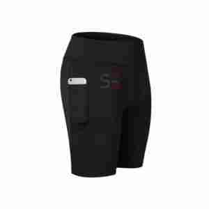 Ensemble de shorts d'été deux pièces personnalisables pour femmes Short de motard blanc personnalisé avec haut long pour les tenues de gymnastique - Product Image 2