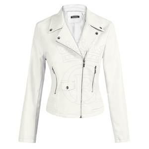 Chaqueta de cuero de moda de alta calidad para mujer, chaqueta de cuero de diseño personalizado de invierno para mujer - Product Image 1