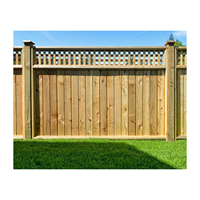 Panneaux de clôture en bois de qualité à prix de gros pour jardin, panneaux de clôture pour l'extérieur résistants au vent