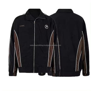Streetwear personnalisé de haute qualité pour hommes ensemble de survêtement à fermeture éclair imprimé veste en polyester survêtement coupe-vent logo jogging de sport - Product Image 3