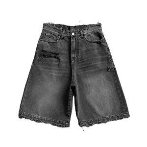 Custom LOGO <b>Jeans</b> Denim Shorts <b>for</b> <b>Men</b> Professionally Unique Style Casual Wash Denim Straight Leg Distress Short <b>For</b> Cheap Price - Product Image 2