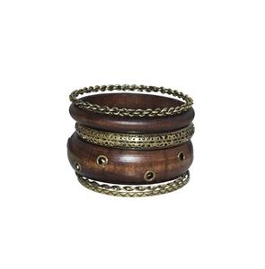 High Quality Handmade Waterproof Wooden Bangles Jewelry Elegant Finish Traditional Women's Cultural Accessories for Business - Product Image 3