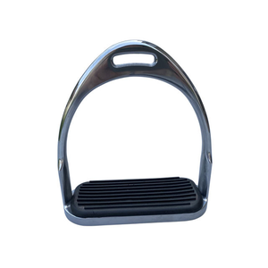 Étriers de selle en acier inoxydable imprimé de haute qualité, légers, en alliage, avec coussin en caoutchouc, antibactériens, sécurité équestre, sports équestres - Product Image 3