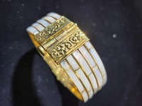 Bracelets en corne de buffle polie de qualité supérieure HF Crafts, style manchette, avec cristaux, pour femme, à prix réduit