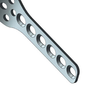 Placa Ósea de Compresión Ortopédica Manual para Veterinaria, Implantes Quirúrgicos de Titanio y Acero Inoxidable, Placa Ósea de Titanio - Product Image 4