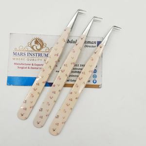 Pinzas para Extensión de Pestañas con Punta de Fibra de Acero Inoxidable Personalizadas, Pinzas para Pestañas con Punta Puntiaguda Sólida - Product Image 4