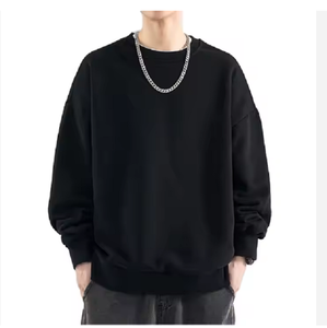 Sweat-shirt pour homme en coton de qualité, coupe ample, logo personnalisé, col rond, manches longues, style européen et américain, sweat-shirt tendance - Product Image 3