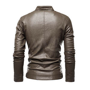 Chaqueta de Cuero Negra de Alta Calidad para Hombre 2026, Chaquetas de Cuero Genuino para Invierno - Product Image 2