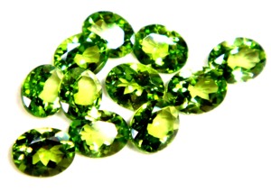 Mixed Shape & Size 100% Natural Green Peridot Loose Faceted Trillion <b>Cushion</b> <b>Round</b> Cut Shape Precious Jewelry Making Loose Gems - Product Image 5