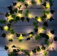 Daun dan bunga buatan dengan lampu untuk pernikahan dan acara barisan bunga Properti dekorasi acara rumah pernikahan dengan harga grosir