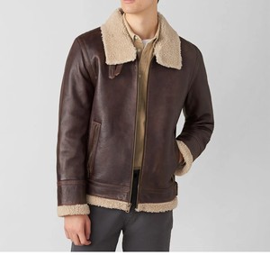 Chaqueta de cuero para hombre de diseño superior 100% de alta calidad con forro edredón de manga completa a un precio razonable diseño personalizado disponible - Product Image 1