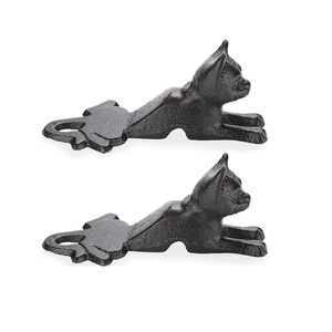 ประตูเหล็กหล่อสำหรับสุนัขสีดำที่กั้นประตูสำหรับตกแต่งบ้านห้องครัวห้องนอนประตูด้านนอก - Product Image 4