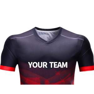 Camiseta de Fútbol Personalizada Unisex para Adultos con Impresión por Sublimación, 100% Poliéster Transpirable y de Secado Rápido, Nombres y Números de Jugadores/Equipos Personalizados - Product Image 3