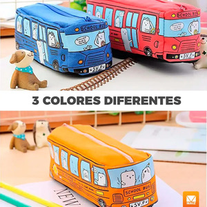 Trousse scolaire portable - Couleurs assorties - Product Image 4
