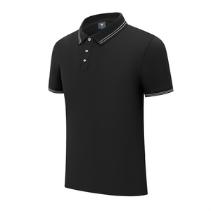 เสื้อโปโลกีฬาผ้าฝ้ายแห้งเร็วสำหรับผู้ชายเสื้อกอล์ฟผ้าคอตตอน100% 100% โลโก้ตามสั่ง - Product Image 4