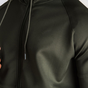 Trajes de chándal de lana de tecnología transpirable Premium de Pakistan Factory Conjuntos de Jogger para hombres para entrenamiento de invierno Logotipo personalizado Algodón de punto gris - Product Image 2