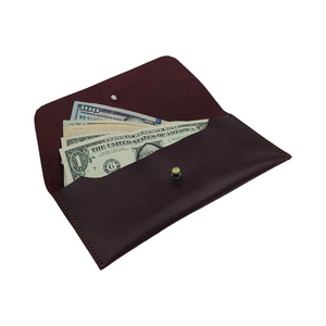 Cartera de Cuero Marrón Genuino de Primera Calidad para Efectivo |   Cartera Delgada para Dinero, Organizador de Viaje para Hombres y Mujeres, Diseño Duradero - Product Image 1