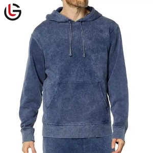 Sudadera con capucha de lavado ácido OEM de mejor diseño para hombres básicos algodón mezclado transpirable antiarrugas anti pilling Sudadera con capucha de lavado ácido para hombres - Product Image 1