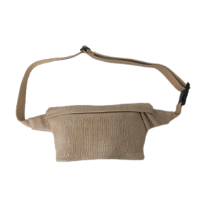 Vente en gros 100% naturel Jucos élégant Beige unisexe taille sac de luxe Logo antivol hanche pochette fermeture éclair bonbons pour la course voyage - Product Image 1