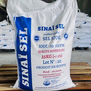 Sal Marina Refinada en Polvo |   Marca Sinai |   Bolsa de 25 kg |   Yodado 30-70 PPM Grado Alimenticio 99.8% de Pureza |   Egipto |   Duración de vida útil de 24 meses - Product Image 3