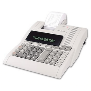 Calculatrice de bureau blanche alimentée par secteur 214 x 70 x 254 mm Noir/Rouge Olympia CPD 3212 S - Product Image 3