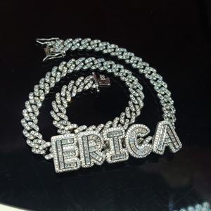 Elegante Collar con Colgante de Plata 925 Chapado en Oro con Diamantes Moissanite VVS, Estilo Hip Hop, para Hombre y Mujer, a Bajo Precio - Product Image 6