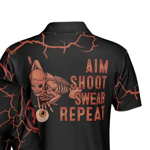 OEM personnalisé hommes été affaires revers pour chemise nouveau cool coton décontracté à manches courtes T-Shirt respirant séchage rapide solide - Product Image 4