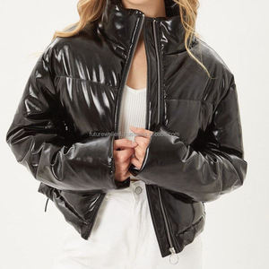 Truen vêtements femmes hiver vestes et manteaux 2025 brillant culture bouffant velours côtelé doudoune Bomber bulle mode manteaux pour dames - Product Image 2