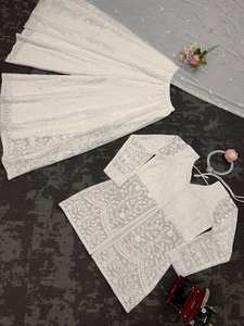 Listo para usar Trabajo de bordado indio tradicional Salwar Kameez con trabajo elegante y Dupatta con Pent - Product Image 4