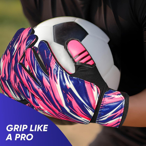 Gants de gardien de but en latex, forte adhérence, imperméables, avec sangle de poignet réglable, fermeture à lacets, pour gardien de but de football, enfants, jeunes, adultes - Product Image 3