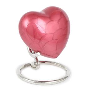 Urnes de crémation de coeur en laiton de haute qualité accessoires funéraires fabriqués par des Indiens urnes en forme de coeur avec support - Product Image 3