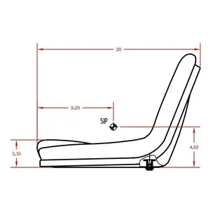 Asiento de tractor con patrón de 6 tornillos para Case / International Harvester - Product Image 5