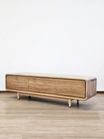 Meuble TV et console de style farmhouse moderne du milieu du siècle, en bois de teck massif brut, pour salon, chambre et salle à manger