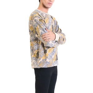 Pull-over décontracté à manches longues en polaire douce de haute qualité 100% coton imprimé en relief hiver chaleur pull chaud - Product Image 2