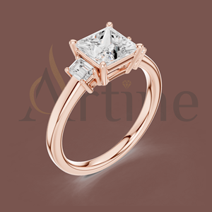 10K Solid Rose <b>Gold</b> <b>Vintage</b> Style <b>Ring</b> with Gemstone - Product Image 1