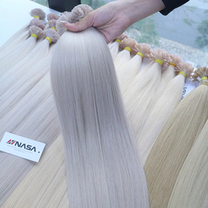 ผมดิบเวียดนามเนื้อนุ่มพิเศษยาว10-32นิ้วปลายแบนคุณภาพสูงผมฟอกขาว - Product Image 1