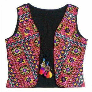 Plus Size Women's Kaftan <b>Jacket</b>-kanya Libas Brand Indian/Pakistani Style Linen/Cotton Blend Heavy Work Design Multiple Colors - Product Image 1