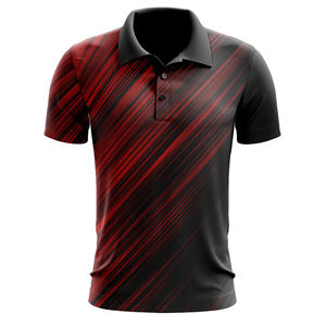 All Print Summer Fashion Elastic Short Sleeve Men's for Polo T-Shirt Casual Breathable Quick Dry Jersey Material Casual Golf Jer - Product Image 3