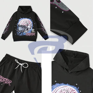 Conjuntos de ropa deportiva para hombre, unisex, informales, de invierno, con estampado gráfico personalizado, conjunto de pantalón y sudadera con capucha, ropa deportiva urbana, sudadera con capucha estampada - Product Image 3