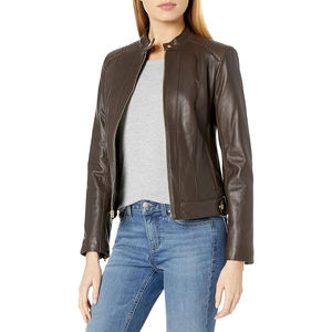 Vestes en cuir en gros, logo personnalisé, veste en cuir rembourrée pour homme, veste bomber en cuir pour homme - Product Image 1