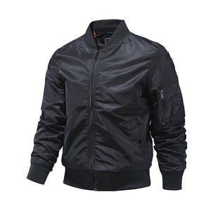 Chaqueta Bomber Informal Vintage para Hombre, Traje de Vuelo con Cremallera a Prueba de Viento, Diseño de Cuello Vuelto de Estambre, para Senderismo, Primavera, Nuevo, para Otoño - Product Image 6