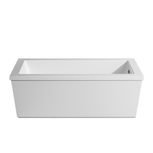 Baignoire de douche moderne classique autoportante en acrylique blanc en vrac 67 "pour salles de bain intérieures - Product Image 1