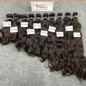 Cheveux vietnamiens naturels bruts ondulés, double trame, fournisseurs vietnamiens, trame mécanique, cheveux humains de haute qualité disponibles - Product Image 2