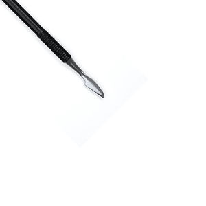 Empujador de cutículas cuadrado de acero inoxidable de alta calidad profesional para manicura pedicura herramienta reutilizable de doble uso logotipo personalizado - Product Image 2