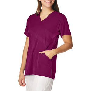 Top Qualité Femmes Gommage Ensembles Chemises Conception Hôpital Marque Privée Scrubs Infirmière Médicale Chemises - Product Image 4