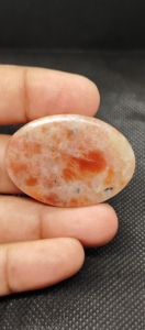 High Quality Natural Orange Sunstone Cabochon Smooth Polished Loose Gemstone 5-8mm Mixed Sizes UDGEMS Model 124 Pendant/<b>Necklace</b> - Product Image 2