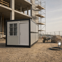 Maison conteneur pliable Z, bâtiment préfabriqué modulaire pour chantier de construction, école, hôpital, bureau temporaire